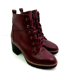 Soul Naturalizer MyFave Womens Size 8.5 Maroon 3" Ankle Booties Boots Shoes